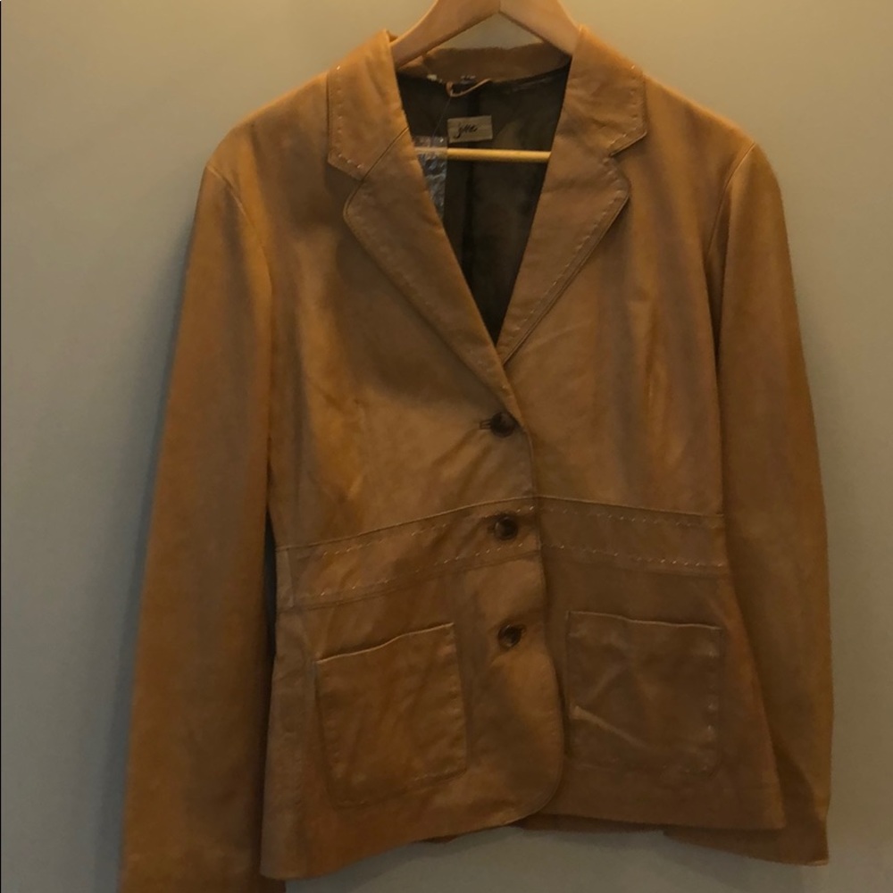 June NWOT saddle leather blazer size Medium